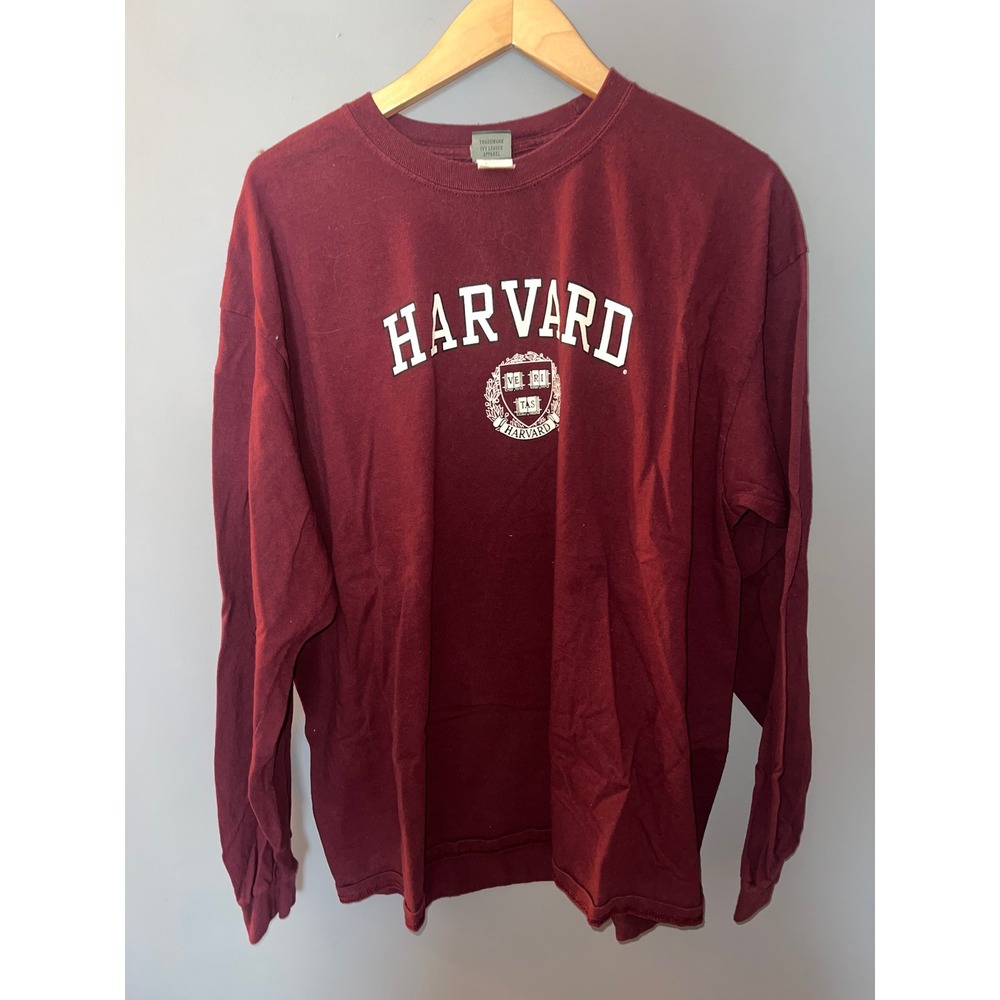 Ivysport Harvard University Long Sleeve T-Shirt Maroon Crimson‎ XL Collegiate